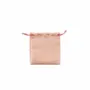 Cadeaux - Bourses satin synthétique cordelettes coton rose poudré 11 x 10cm (x5) - LAVAL 1878