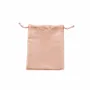 Gifts - Synthetic satin drawstring bags, powder pink, 12 x 14cm (x5) - LAVAL 1878