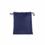 Gifts - Synthetic satin drawstring bags, navy blue, 12 x 14cm (x5) - LAVAL 1878