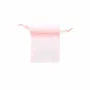 Cadeaux - Bourses voile organdi synthétique vieux rose, 7 x 7cm (x10) - LAVAL 1878