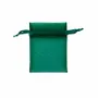 Cadeaux - Bourses voile organdi synthétique vert sapin, 9 x 9cm (x10) - LAVAL 1878