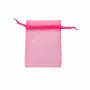 Cadeaux - Bourses voile organdi synthetique fuchsia, 12 x 13cm (x10) - LAVAL 1878