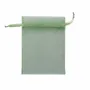 Gifts - Sage green synthetic organdy voile purses, 12 x 13cm (x10) - LAVAL 1878