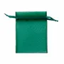 Cadeaux - Bourses voile organdi synthétique vert sapin, 12 x 13cm (x10) - LAVAL 1878