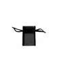 Cadeaux - Bourses voile organdi synthétique noir, 7 x 7cm (x10) - LAVAL 1878