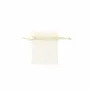 Gifts - Ivory synthetic organdy voile purses, 9 x 9cm (x10) - LAVAL 1878