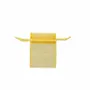 Gifts - Gold synthetic organdy voile purses, 9 x 9cm (x10) - LAVAL 1878