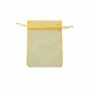 Gifts - Gold synthetic organdy voile purses, 12 x 13cm (x10) - LAVAL 1878