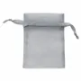 Gifts - Silver synthetic organdy voile purses, 15 x 17cm (x10) - LAVAL 1878