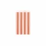 Cadeaux - Sachets cadeau mat à rayures rose clair/terracotta - LAVAL 1878