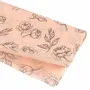 Gifts - Pink background tissue paper, black peonies (x25) - LAVAL 1878