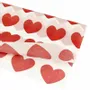 Gifts - Tissue paper, white background, red hearts (x25) - LAVAL 1878