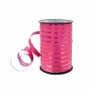Gifts - Fuchsia matte and shiny striped ribbon - 225m - LAVAL 1878