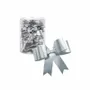 Cadeaux - Noeuds papillons adhésifs argent métallisé 5,5cm (x50) - LAVAL 1878