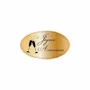 Gifts - Oval adhesive gift tags Happy Birthday champagne - LAVAL 1878