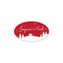 Gifts - Oval adhesive gift tags, Merry Christmas, red - LAVAL 1878