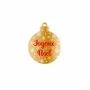 Gifts - Shiny Gold Ball-Shaped Adhesive Gift Tags - Merry Christmas - LAVAL 1878