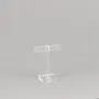 Cadeaux - Présentoir 1 paire de boucles d'oreilles plexi transparent H 8cm - LAVAL 1878