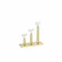 Gifts - Display stand for 3 rings, shiny gold-tone metal, ball joint support 8 x 8cm - LAVAL 1878