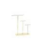 Gifts - Display stand for 4 pairs of earrings, shiny gold-tone metal, H 21cm - LAVAL 1878