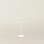 Gifts - Display stand for 1 pair of earrings in matte white metal, H 10.5cm - LAVAL 1878