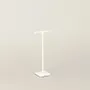 Gifts - Display stand for 1 pair of earrings in matte white metal, 15cm high - LAVAL 1878