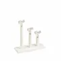 Gifts - Display stand for 3 rings, matte white metal, 8 x 8cm ball joint support - LAVAL 1878