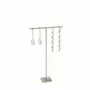 Gifts - Display stand for 2 pairs of earrings, brushed silver metal, H 21cm - LAVAL 1878