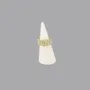 Gifts - White marble ring cone - diam. 2.5cm (each) - LAVAL 1878