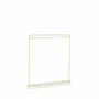 Cadeaux - Présentoir chaînes/colliers métal doré, base marbre blanc H 35,5cm - LAVAL 1878