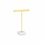 Gifts - Flat display stand for 2 pairs of earrings, gold-tone metal/marble - LAVAL 1878