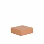 Gifts - Terracotta painted wooden (MDF) display case, 15 x 15 x H 5cm - LAVAL 1878