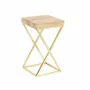 Gifts - Display stand with oak top/matte gold metal base, 10 x 10 x H 18cm - LAVAL 1878