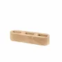 Gifts - Ring holder with 3 x 10mm slots, made of beech wood, rounded shape - LAVAL 1878