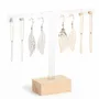 Gifts - Display stand for 4 pairs of earrings, beech/clear plexiglass - LAVAL 1878