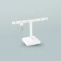 Gifts - White T-shaped display stand with 6 coated hooks for earrings/pendants - LAVAL 1878