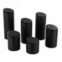 Gifts - Set of 6 black-coated cylindrical studs for rings - LAVAL 1878