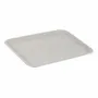 Gifts - Light grey synthetic suede-covered serving tray - LAVAL 1878