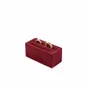 Gifts - Ring/bangle display stand with 2 rolls, covered in burgundy synthetic velvet - LAVAL 1878