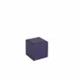 Cadeaux - Support de présentation gainé suédine bleu marine 8 x 8 x H 8cm - LAVAL 1878