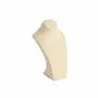 Gifts - Cream-colored, synthetic-look suede-like bust, 16cm high - LAVAL 1878