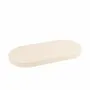 Gifts - Oval display stand with a suede-like finish in cream color - LAVAL 1878