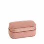 Gifts - Small rectangular jewelry box covered in old rose synthetic velvet - LAVAL 1878