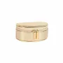 Gifts - Small jewelry box covered in synthetic material with a grained cowhide leather look, gold - LAVAL 1878