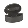 Gifts - Small jewelry box covered in synthetic material with a grained cowhide look, black - LAVAL 1878