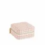 Gifts - Square jewelry box with pink synthetic tweed pattern - LAVAL 1878