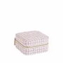 Gifts - Square jewelry box with purple synthetic tweed pattern - LAVAL 1878