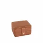 Gifts - Camel-colored grained cowhide-look jewelry box - LAVAL 1878