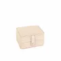 Gifts - cream grained cowhide-look jewelry box - LAVAL 1878