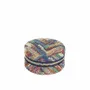 Gifts - Round Jacquard jewelry box with multicolored synthetic covering - LAVAL 1878